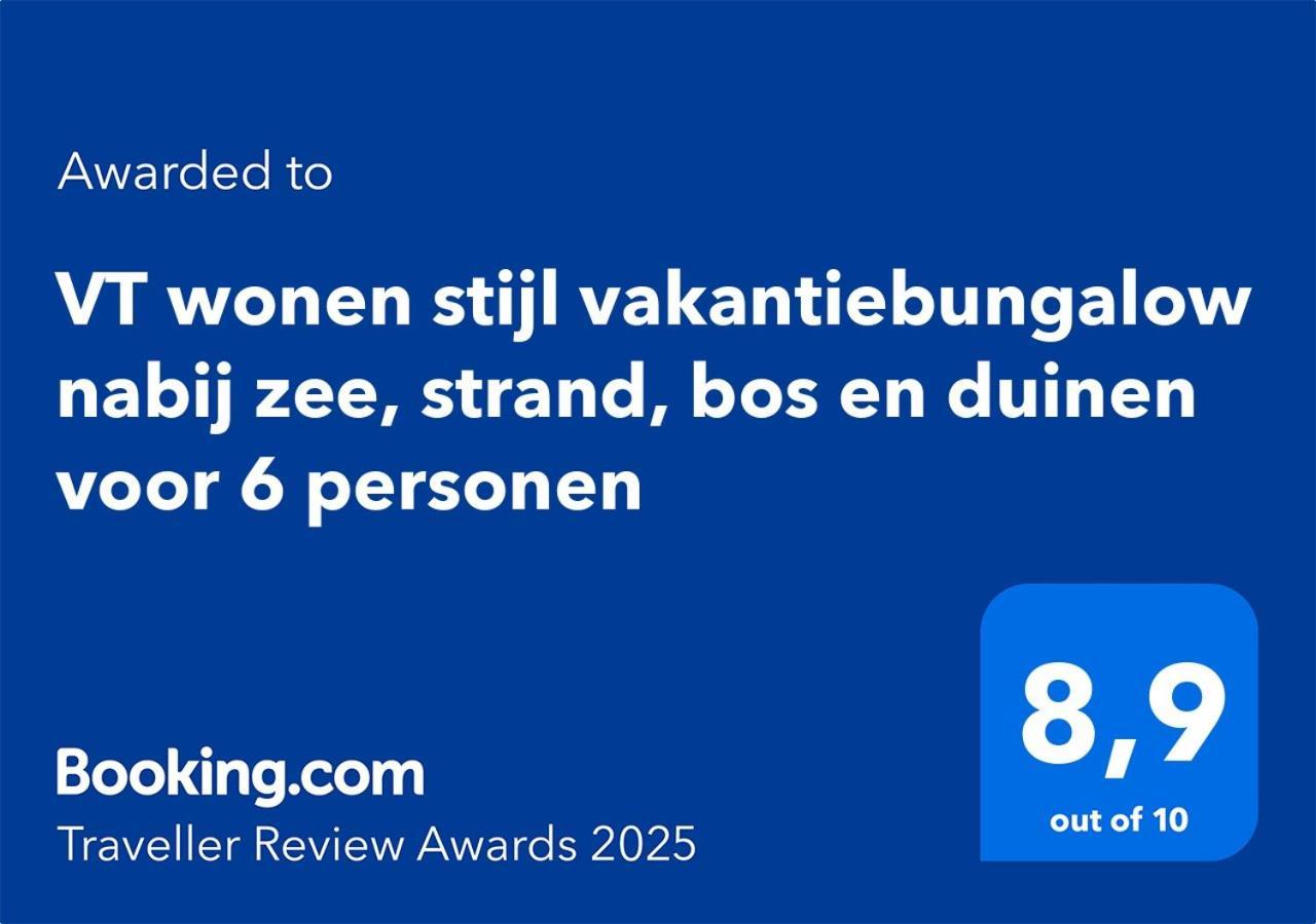 Holiday home Vt Wonen Stijl Vakantiebungalow Nabij Zee, Strand, Bos En Duinen Voor 6 Personen